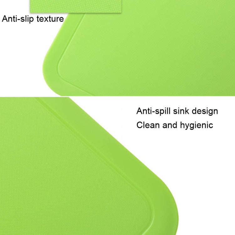 2pcs Baby Auxiliary Cutting Board Fruit and Vegetable Cutting Plastic Board, 2pcs Pink, 2pcs Green