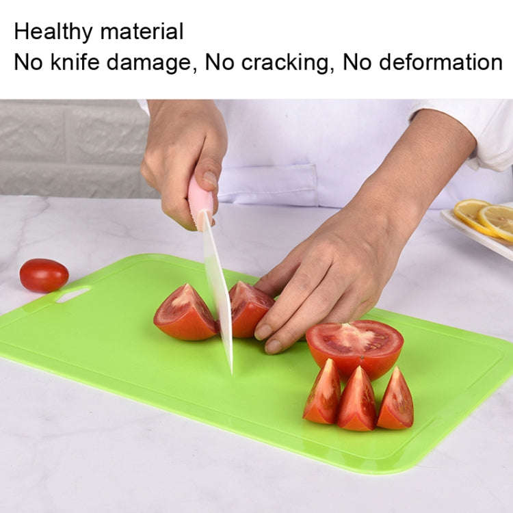 2pcs Baby Auxiliary Cutting Board Fruit and Vegetable Cutting Plastic Board, 2pcs Pink, 2pcs Green