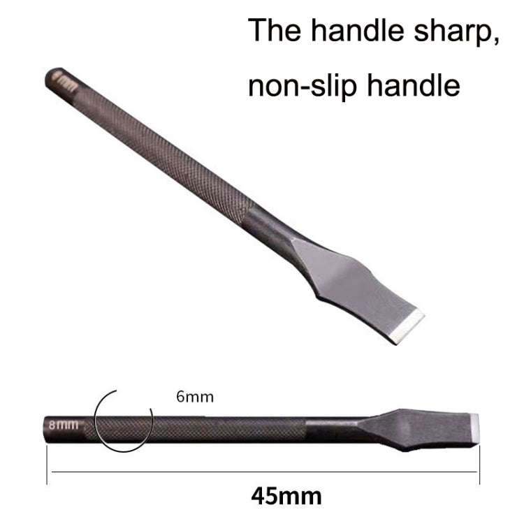 ER018 2pcs Card Position Cut Cowhide Leather Word Cut DIY Tool, Size: 3mm, 3mm, 5mm, 6mm, 8mm, 10...