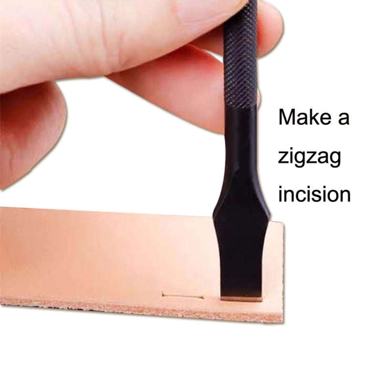 ER018 2pcs Card Position Cut Cowhide Leather Word Cut DIY Tool, Size: 3mm, 3mm, 5mm, 6mm, 8mm, 10...