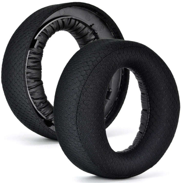 For Sony PS5 Wireless Pulse 3D 2pcs Headphone Replacement Earpads, Velvet, Burlap Gray, Football ...