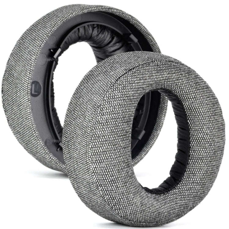 For Sony PS5 Wireless Pulse 3D 2pcs Headphone Replacement Earpads, Velvet, Burlap Gray, Football ...