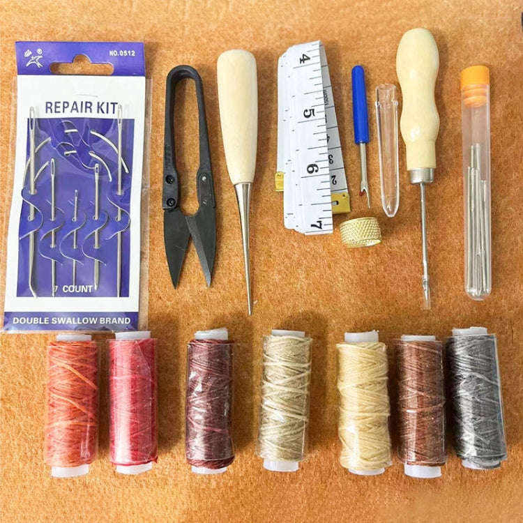 Hand Sew DIY Leather Goods Sewing Kit Set, 32 in 1