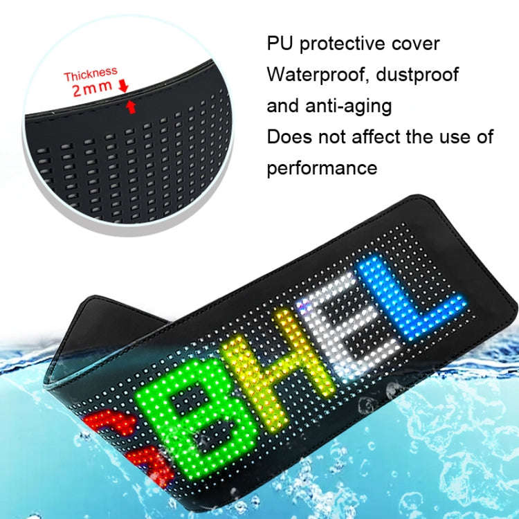 Car LED Flexible Display Cell Phone APP Control Bluetooth Connection, S1664RGB 390x107mm, S1696RG...