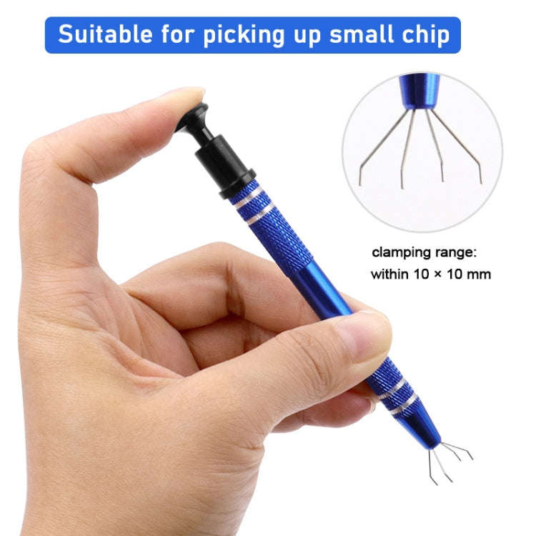 2pcs IC Chip Picker Electronic Component Parts Picker Capacitor IC Grabber Clips, 2pcs Red, 2pcs ...