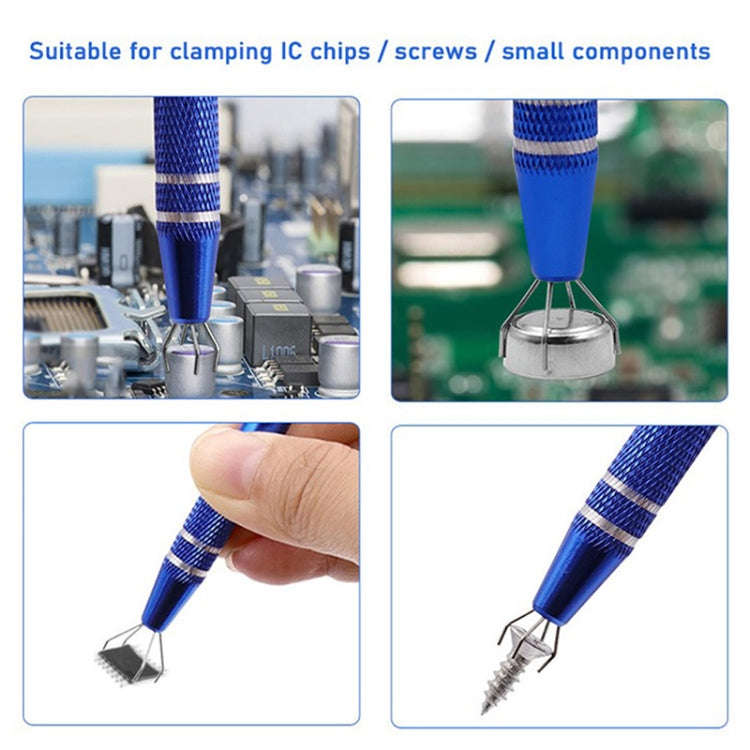 2pcs IC Chip Picker Electronic Component Parts Picker Capacitor IC Grabber Clips, 2pcs Red, 2pcs ...