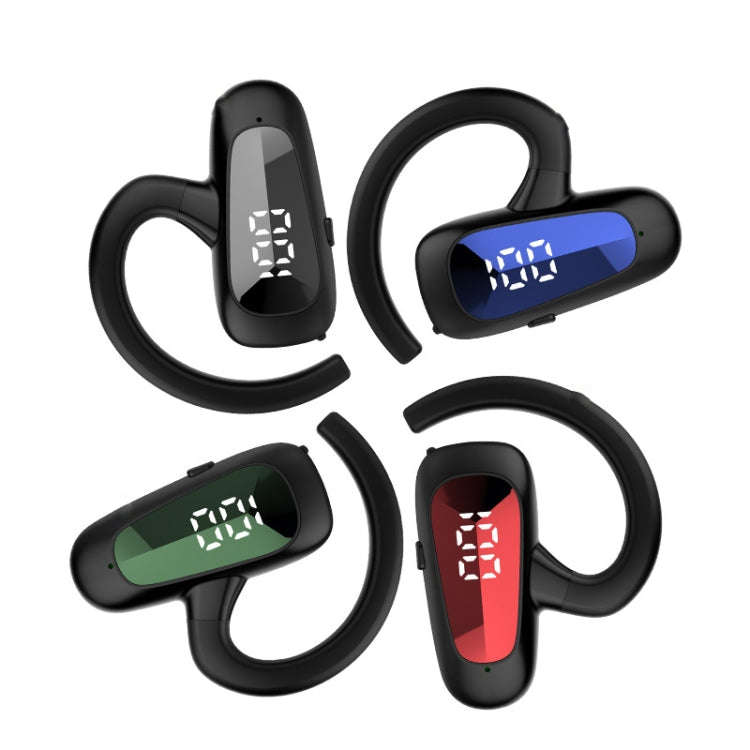 Bone Conduction Concepts Digital Display Stereo Bluetooth Earphones, Style:, Single Ear