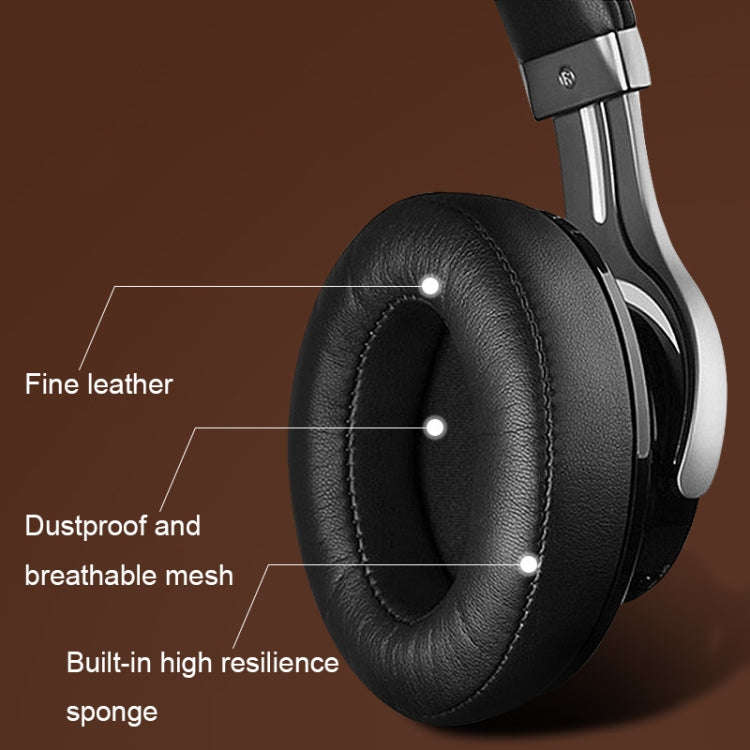 For Edifier W855BT 2pcs Headset Soft and Breathable Sponge Cover, Color: Black Protein, Black Pro...