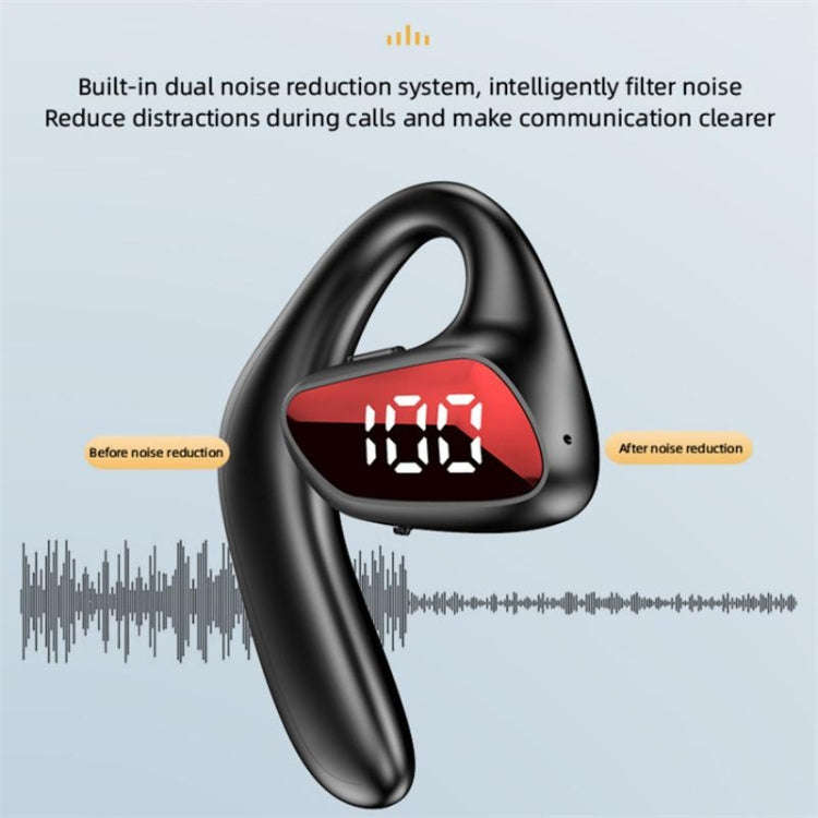 M-K8 Bluetooth Headset Ear Hanging Business Model Air Conduction Earphone, M-K8 Black, M-K8 Red, ...