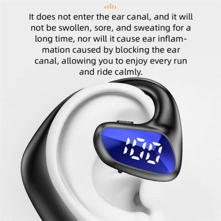 M-K8 Bluetooth Headset Ear Hanging Business Model Air Conduction Earphone, M-K8 Black, M-K8 Red, ...
