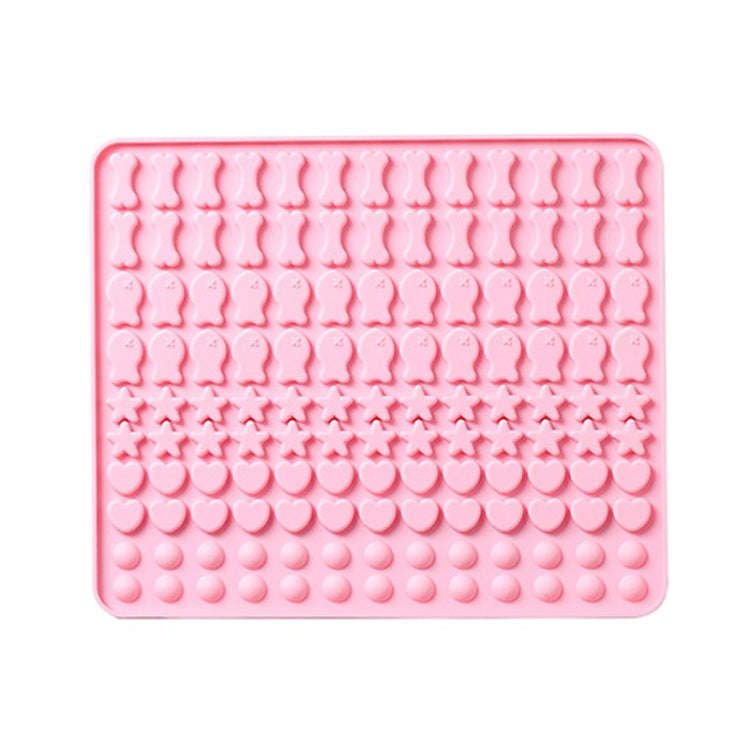130 Grids Silicone Mat Baking Mold Mini Pet Snacks Dog Food Baking Pan Mold Biscuit Cake Mold, Bl...