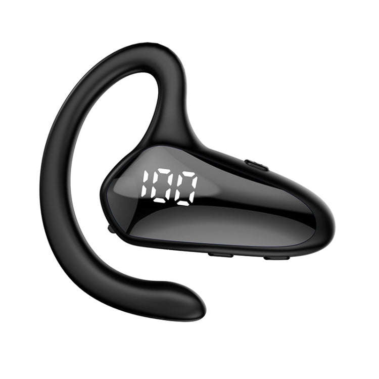 YX02 With Digital Display Hanging Ear Bone Conduction Bluetooth Headset, YX02 Black, YX02 Grey, Y...