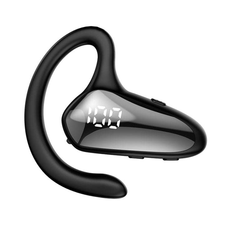 YX02 With Digital Display Hanging Ear Bone Conduction Bluetooth Headset, YX02 Black, YX02 Grey, Y...