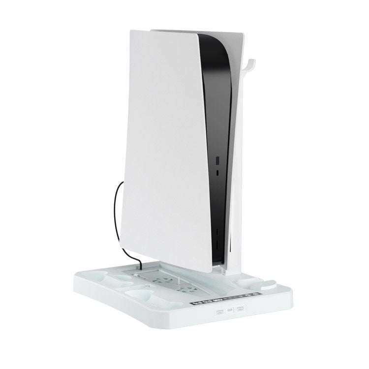 For PS5 ipaly Host Multifunctional Cooling Base VR2 Handle Charging Stand Disc Storage Rack, HBP-...
