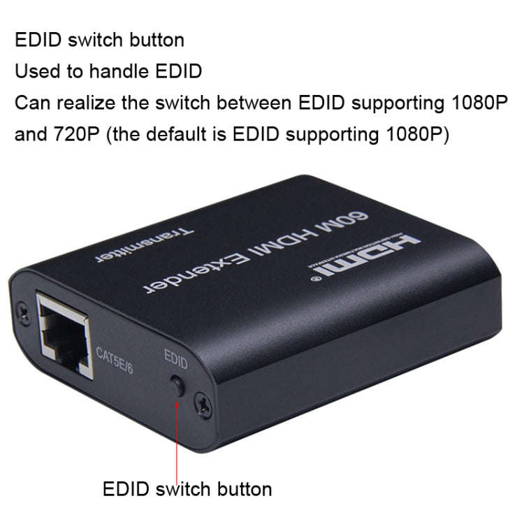 BW-HE60U HDMI Extender 60m RJ45 To HDMI Network Cable Transmission, BW-HE60U