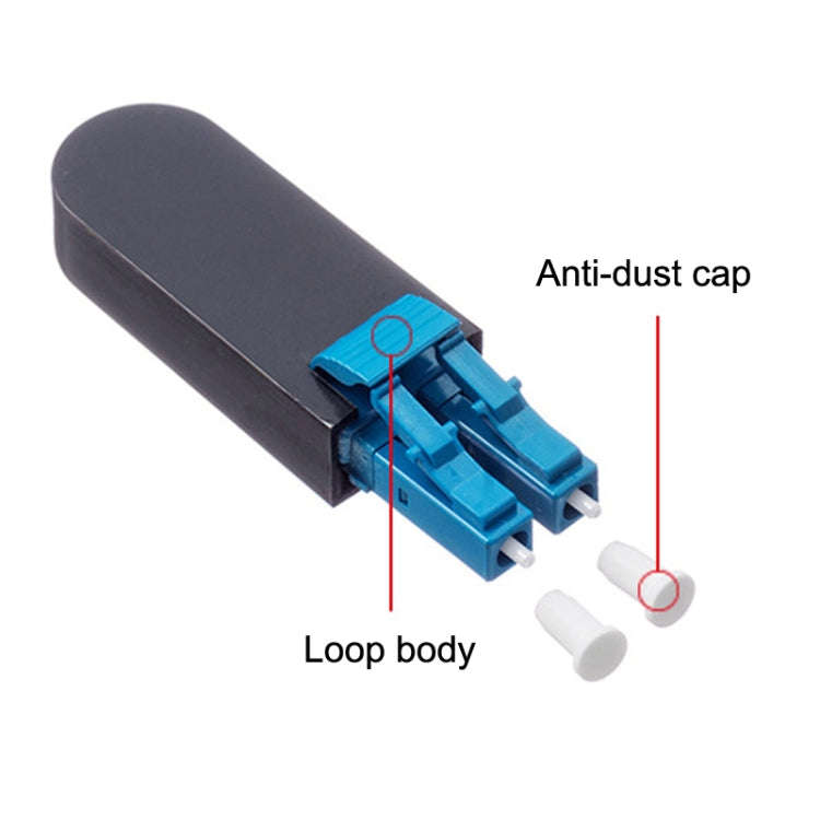 LC / UPC Optical Fiber Connecter LC Back Loop Module Single Mode Optical Fiber Loopers, Single Fi...