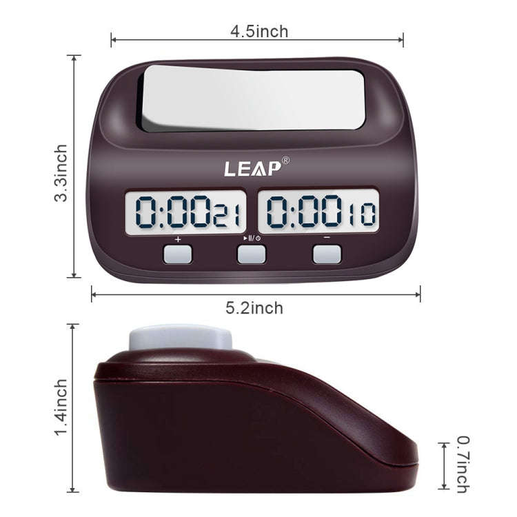 LEAP PQ9907S Chess Clock International Chess Go Clock, PQ9907S
