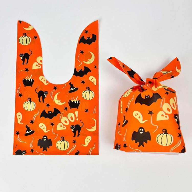 50pcs /Pack Halloween Packaging Bags Candy Snacks Treat Bags, 13.5x22cm