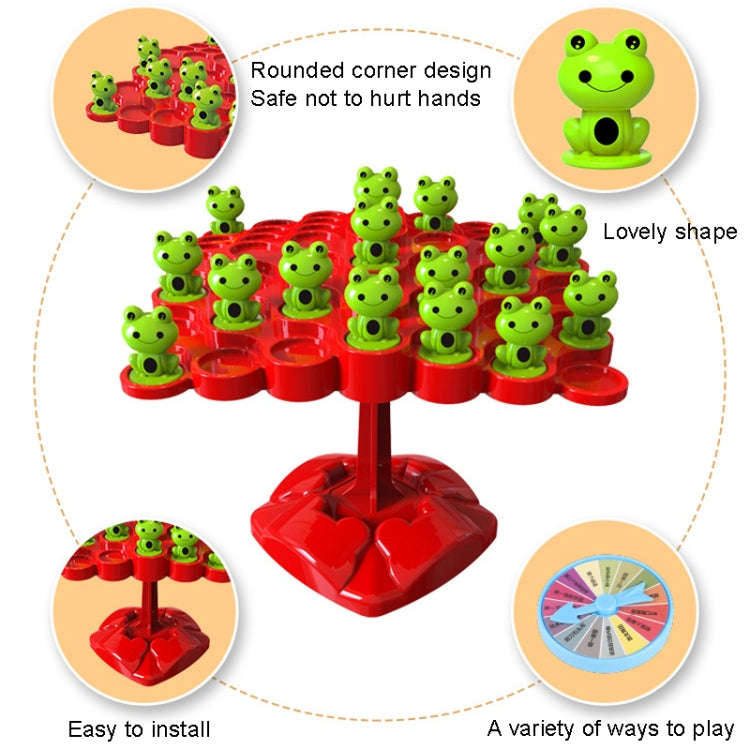 Children Stacking Fun Double Interactive Balance Top Tower, Style:, Frog English Color Box Balanc...