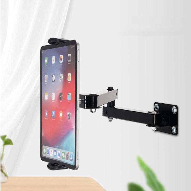 Wall Mount Tablet Cell Phone Stand Long Arm Stretchable Holder for 4-13 inch Devices, Stretchable...