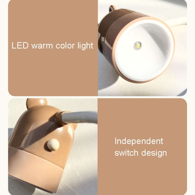 KD201 Portable Lamp Hanging Neck Reading LED Night Light, Style:, Little Deer (Blue+Brown)