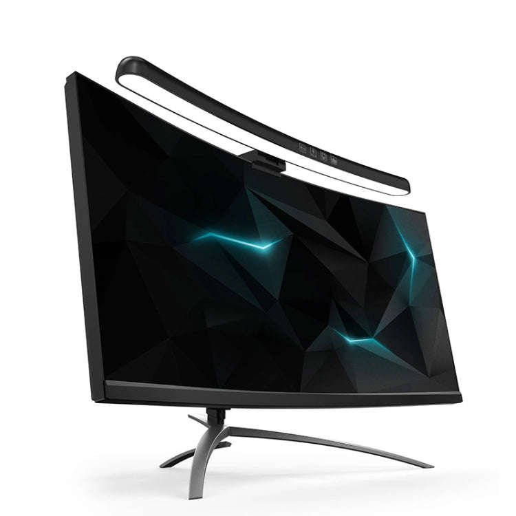 Laptop Curved Screen Hanging Lamp Computer Desk Light, Curved Without RGB Backlight, Curved With ...