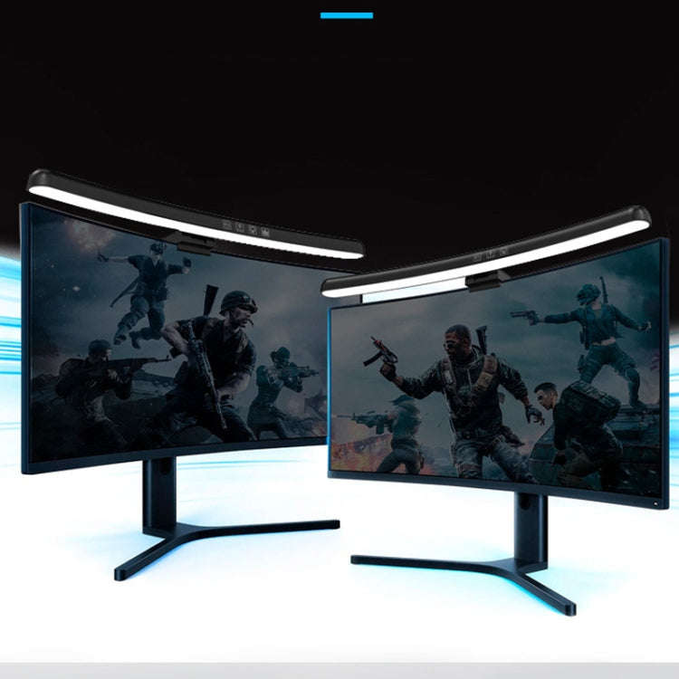 Laptop Curved Screen Hanging Lamp Computer Desk Light, Curved Without RGB Backlight, Curved With ...