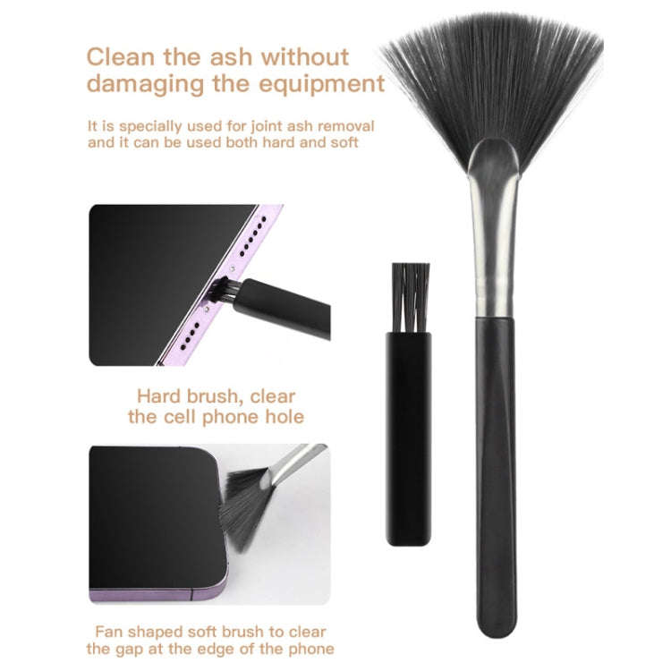 Q10 18 in1 Computer Keyboard Cleaner Brush Kit Earphone Cleaning Pen Keycap Puller, Q10