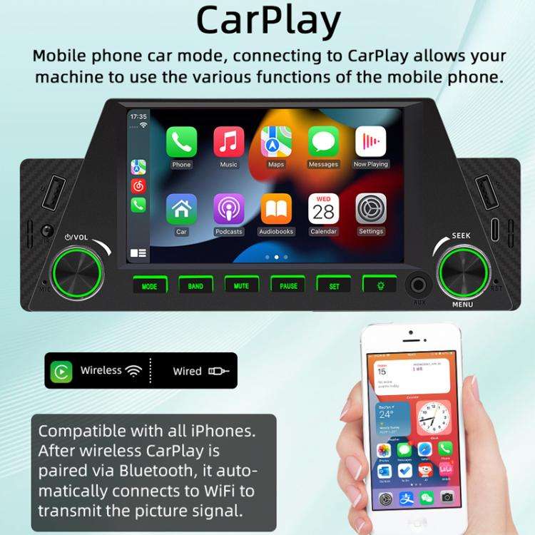 4.7 inch AUTO/CarPlay Navigation Bluetooth FM Radio Car MP5 Marquee, 161W