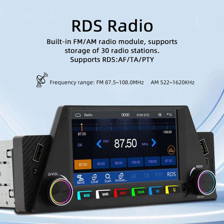 4.7 inch AUTO/CarPlay Navigation Bluetooth FM Radio Car MP5 Marquee, 161W