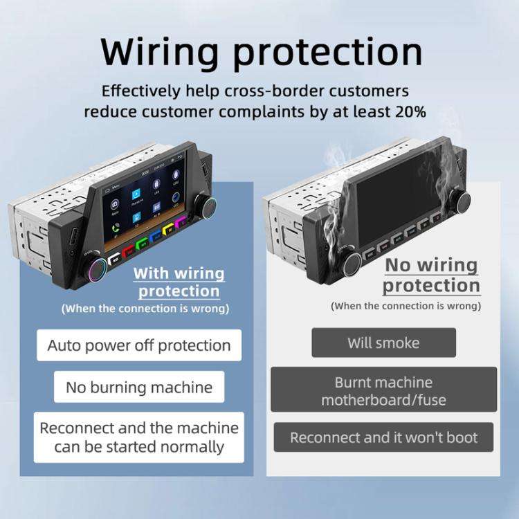4.7 inch AUTO/CarPlay Navigation Bluetooth FM Radio Car MP5, 161C