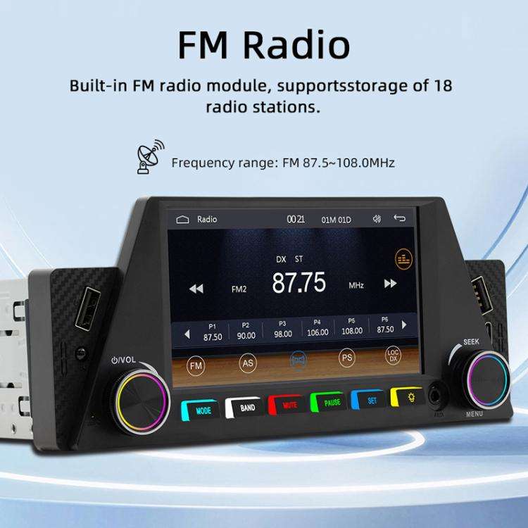 4.7 inch AUTO/CarPlay Navigation Bluetooth FM Radio Car MP5, 161C