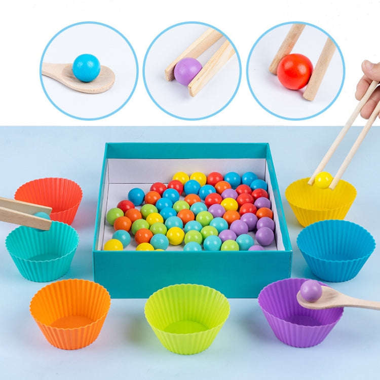 Children Number and Color Matching Clip Beads Enlightenment Teaching Aids Puzzle Early Education ...