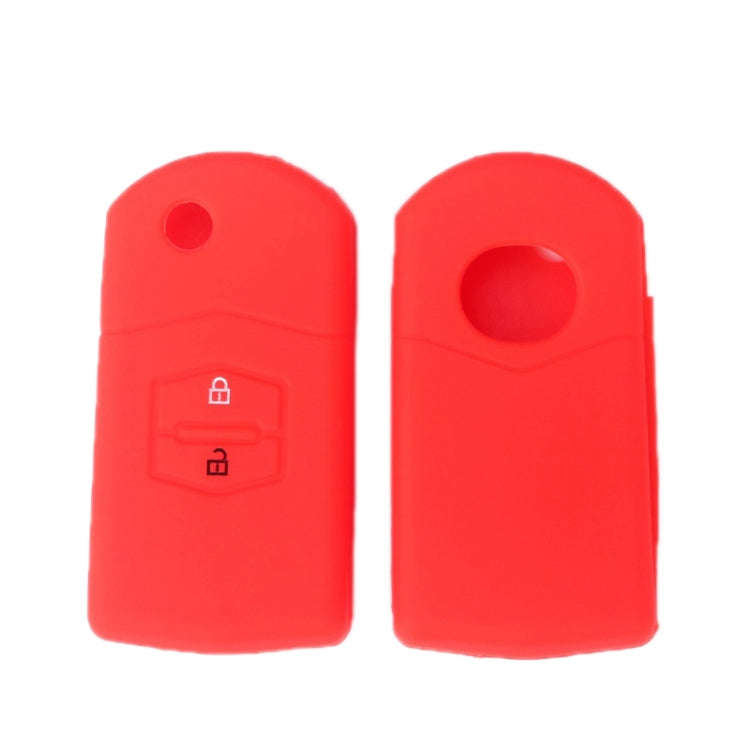 For Mazda M6/CX-5 2pcs Remote Control Folding 2 Button Silicone Case, Black, Red, Rose Red, Pink,...