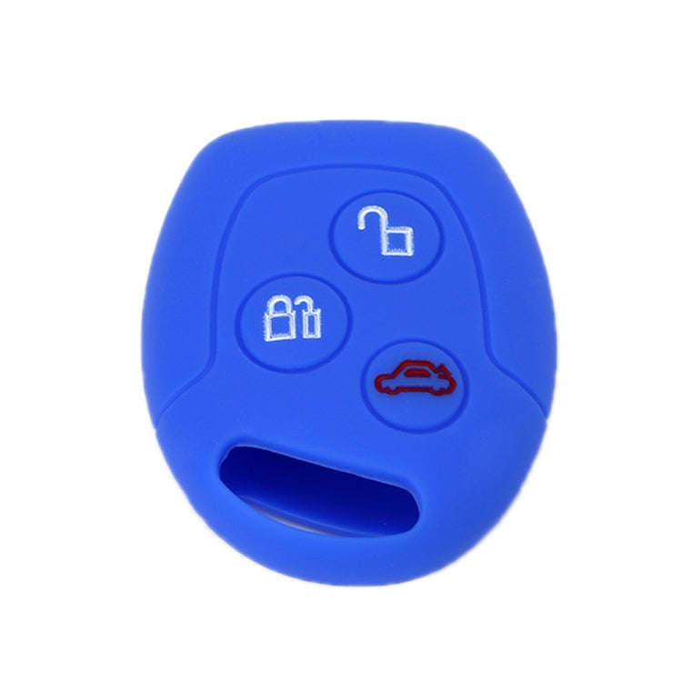 For Ford Transit/Focus 2pcs 3-Button Silicone Key Protector, Rose Red, Pink, Orange, Sea ??Blue, ...