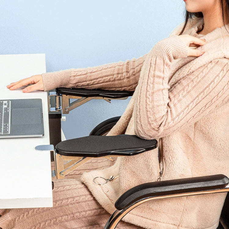 Punch-free Computer Desk Sponge Pad Hand Bracket Multifunctional Desk Elbow Rest, Basic, Folding,...