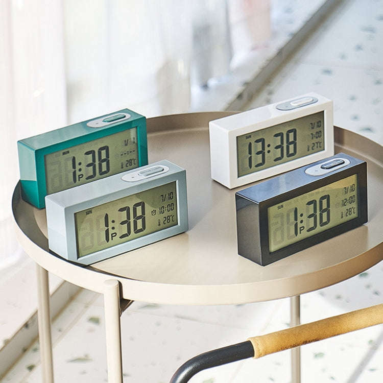 8890H Multifunctional Photosensitive Bedside Small Alarm Clock LCD Screen Digital Clock