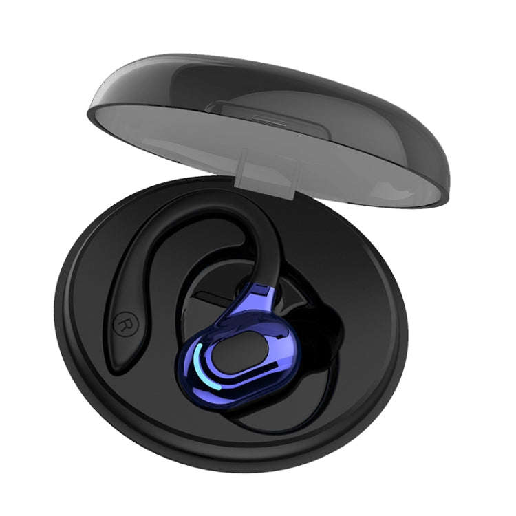 F8 Hanging Ear Stereo Wireless Bluetooth Earphones With Charging Bin, With Charging Bin(Black Sin...