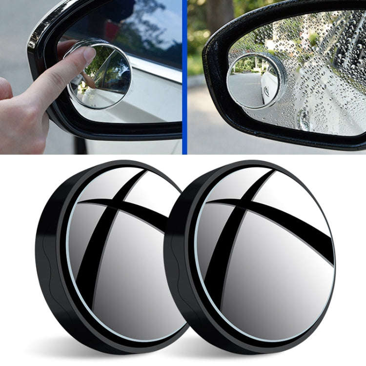1pair Reversing Mirror Small Round Mirror HD Large View Suction Cup Blind Spot Mirror, Size: 5.5x...