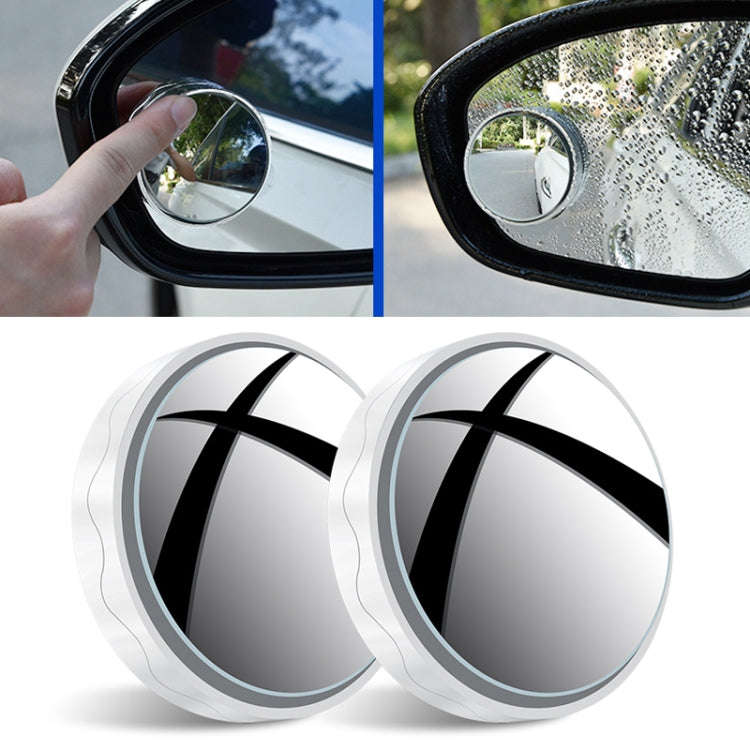 1pair Reversing Mirror Small Round Mirror HD Large View Suction Cup Blind Spot Mirror, Size: 5.5x...