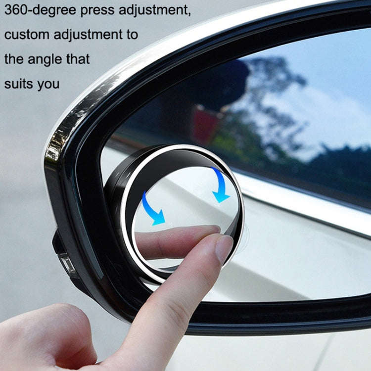 1pair Reversing Mirror Small Round Mirror HD Large View Suction Cup Blind Spot Mirror, Size: 5.5x...