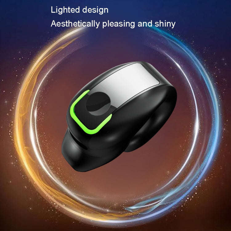 GD28 IPX4 Waterproof Single-ear Lightweight Clip Ear Bluetooth Earphone, GD28 Single Black, GD28 ...