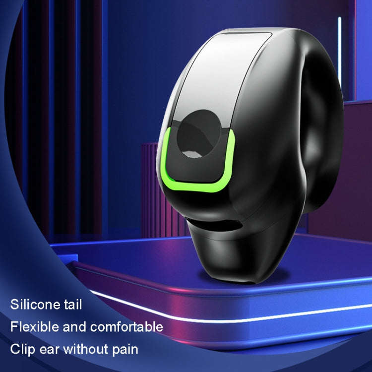 GD28 IPX4 Waterproof Single-ear Lightweight Clip Ear Bluetooth Earphone, GD28 Single Black, GD28 ...