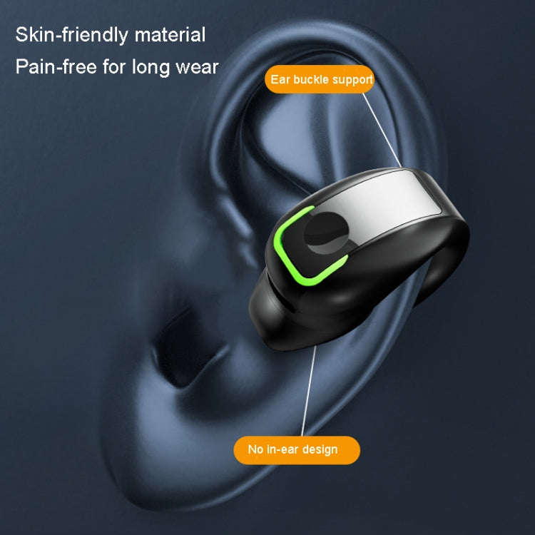 GD28 IPX4 Waterproof Single-ear Lightweight Clip Ear Bluetooth Earphone, GD28 Single Black, GD28 ...