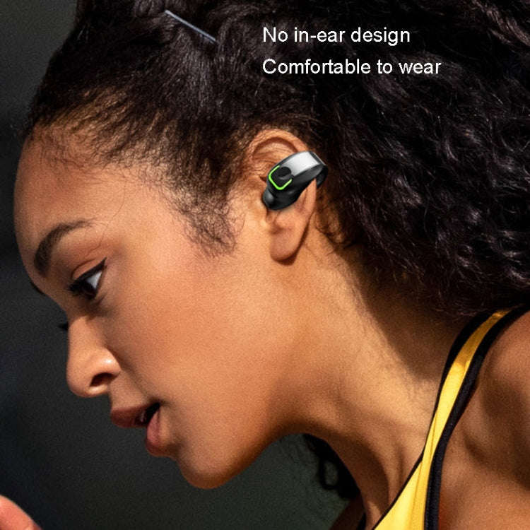 GD28 IPX4 Waterproof Single-ear Lightweight Clip Ear Bluetooth Earphone, GD28 Single Black, GD28 ...