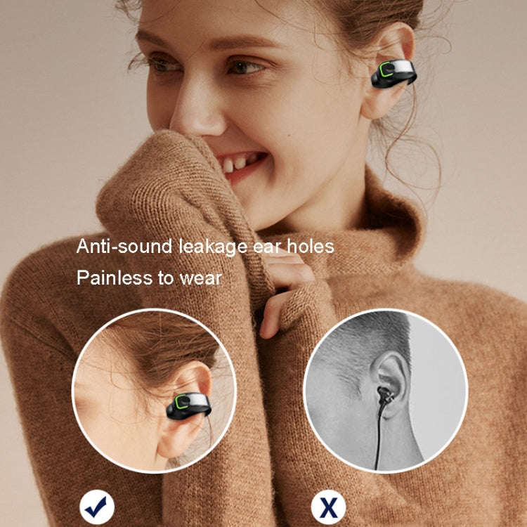 GD28 IPX4 Waterproof Single-ear Lightweight Clip Ear Bluetooth Earphone, GD28 Single Black, GD28 ...
