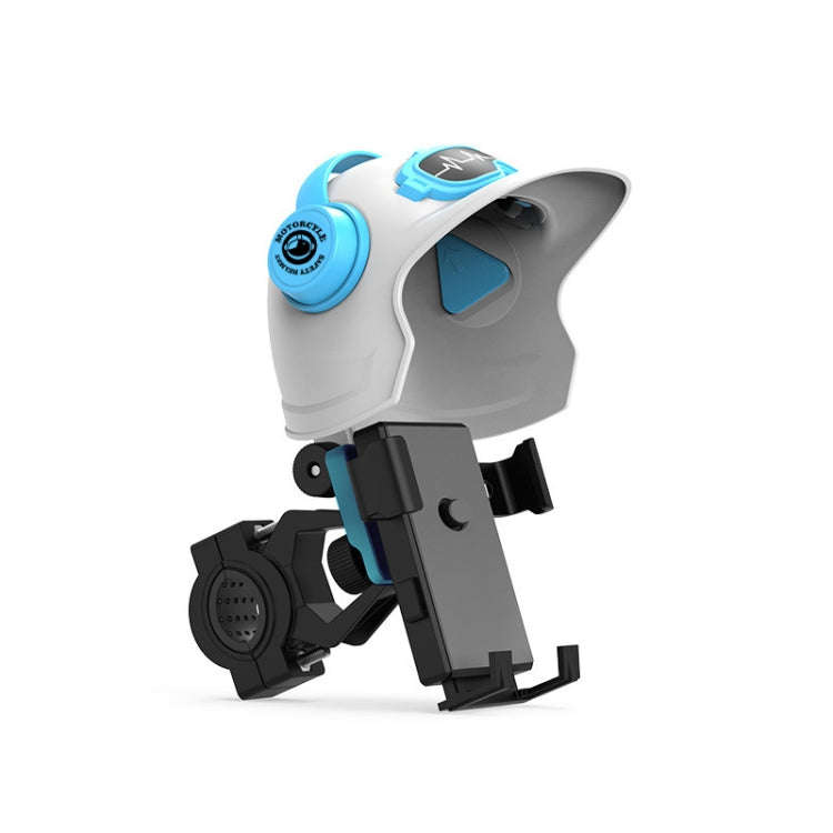 Small Helmet Sunscreen Phone Stand Bracket Motorcycle Mobile Phone Holder,Spec:, Handlebar White,...