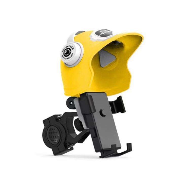 Small Helmet Sunscreen Phone Stand Bracket Motorcycle Mobile Phone Holder,Spec:, Handlebar White,...