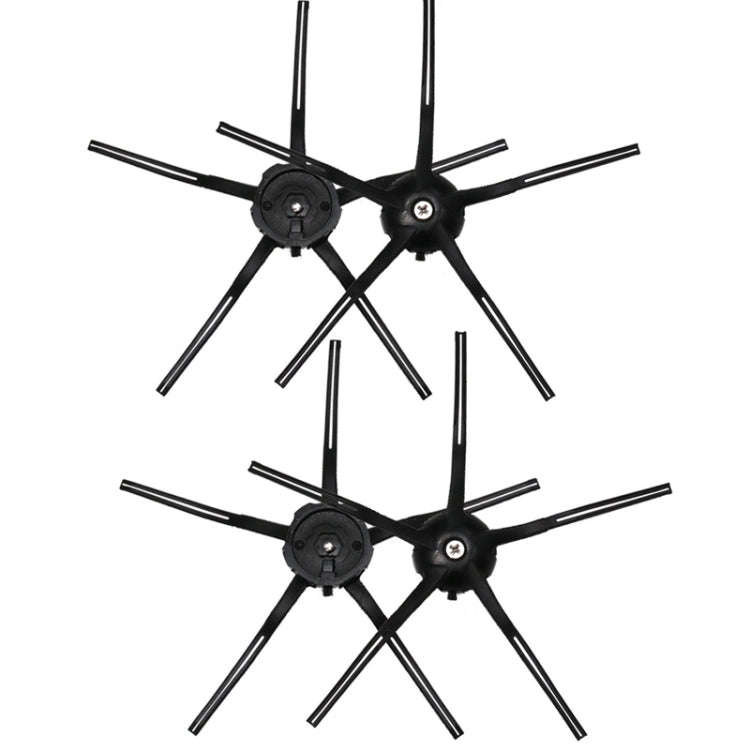 For Roborock S7 / T7S / T7S Plus G10, 4pcs Black Side Brush, 4pcs White Side Brush, 1pc Main Brus...
