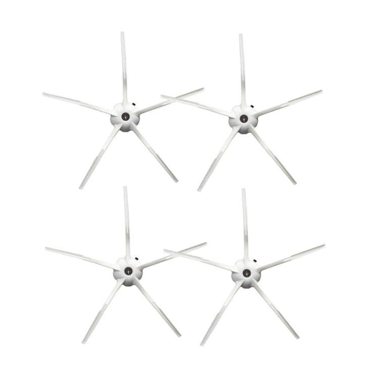 For Roborock S7 / T7S / T7S Plus G10, 4pcs Black Side Brush, 4pcs White Side Brush, 1pc Main Brus...